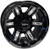 12"x7" RHOX RX286 Gloss Black ET-25 Golf Cart Wheels