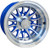 RHOX Phoenix Machined w/ Blue w/ Center Cap 10x7 ET-15.5 Golf Cart Wheel