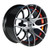 14x7 GTW Machined/Red Pursuit Golf Cart Wheel