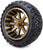 14" MODZ® Assault Bronze and Matte Black Golf Cart Wheels, All Terrain Tires and a "6 Lift Kit Combo