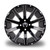 MODZ® 14" Mauler Glossy Black with Ball Mill Golf Cart Wheel
