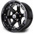 MODZ® 14" Gladiator Glossy Back Golf Cart Wheel