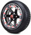 MODZ® 14" Gladiator Machine & Black w/Spike Options - LowPro Street Tire and Wheels Combo