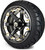 MODZ® 14" Gladiator Machine & Black w/Spike Options - LowPro Street Tire and Wheels Combo