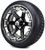 MODZ® 14" Gladiator Machine & Black w/Spike Options - LowPro Street Tire and Wheels Combo
