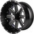 MODZ® 14" Assault Matte Black with Ball Mill Golf Cart Wheel