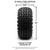 MODZ® 12" Mayhem Glossy Black Ball Mill - Lifted Tires and Wheels Combo