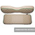 MODZ® RC Custom Rear Seat Covers - Khaki Base - Choose Pattern and Accent Colors