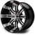 MODZ® Classic 12" Tempest Machined Black Golf Cart Wheel