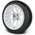 MODZ® 14" Matrix Glossy White - LowPro Street Tire and Wheels Combo