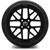 MODZ® 15" Matrix Glossy Black - Low Profile Tires and Wheels Combo