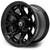 MODZ® 12" Halo Glossy Black Golf Cart Wheel