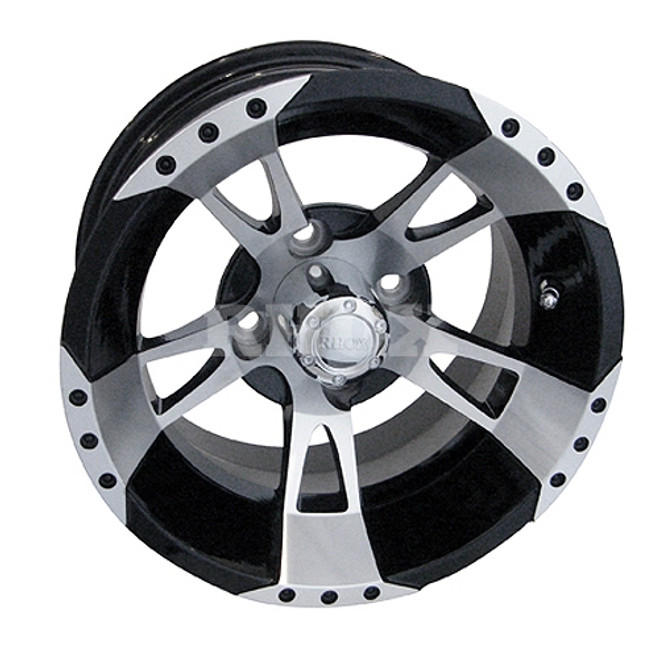 12" RHOX RX210 Machined Golf Cart Wheel