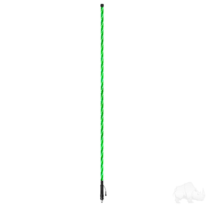 LED Whip Light Stick 6' RGB Wrapped with Remote Control Color