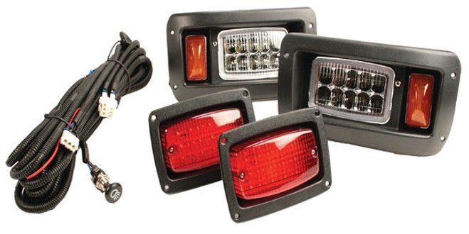 GTW Adjustable LED Light Kit For Club Car DS (Fits 1993-Up)