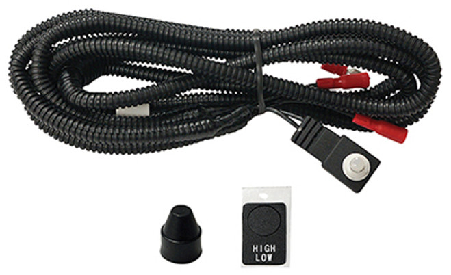 RHOX Wire Harness, High/Low Beam Push Button Control For LED Headlights