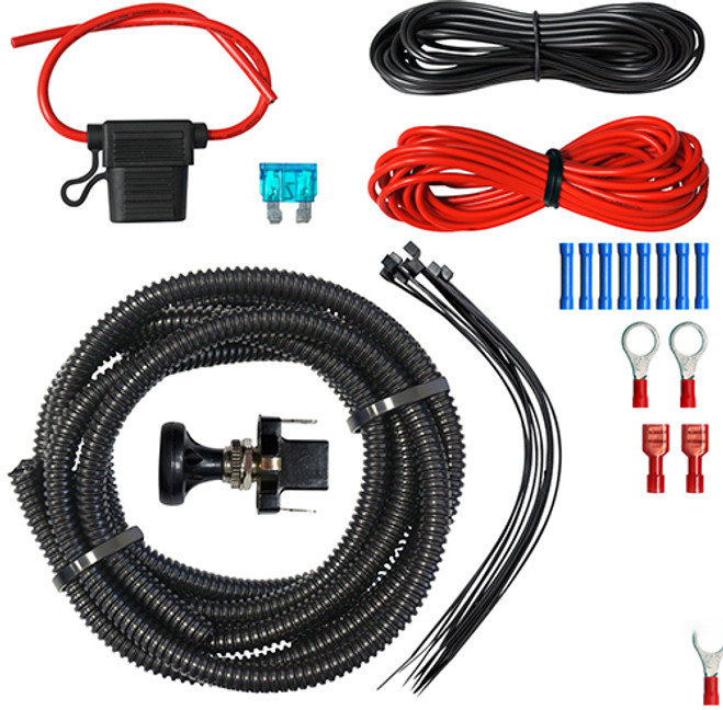 RHOX LED Utility Wiring Kit w/ Push/ Pull Switch 12' Wire