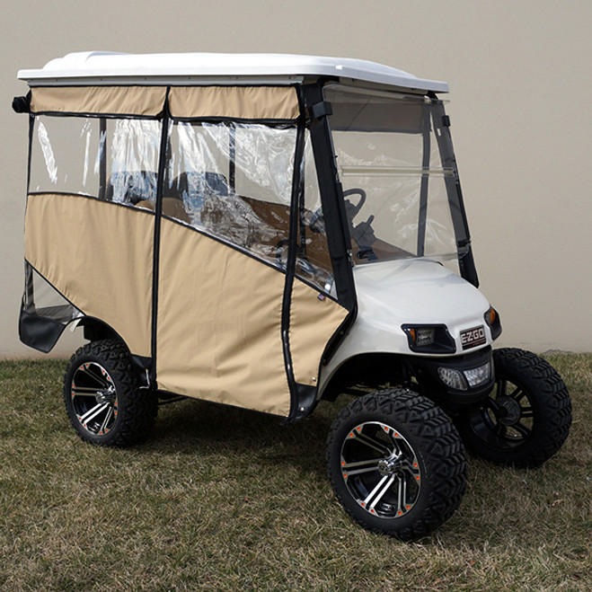 RHOX "Odyssey" 3-Sided Vinyl Enclosure for EZGO TXT 2014-Up with 88" RHOX Top (Choose Color)