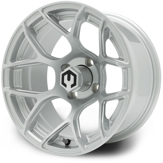 MODZ® 14" Renegade Silver Golf Cart Wheel