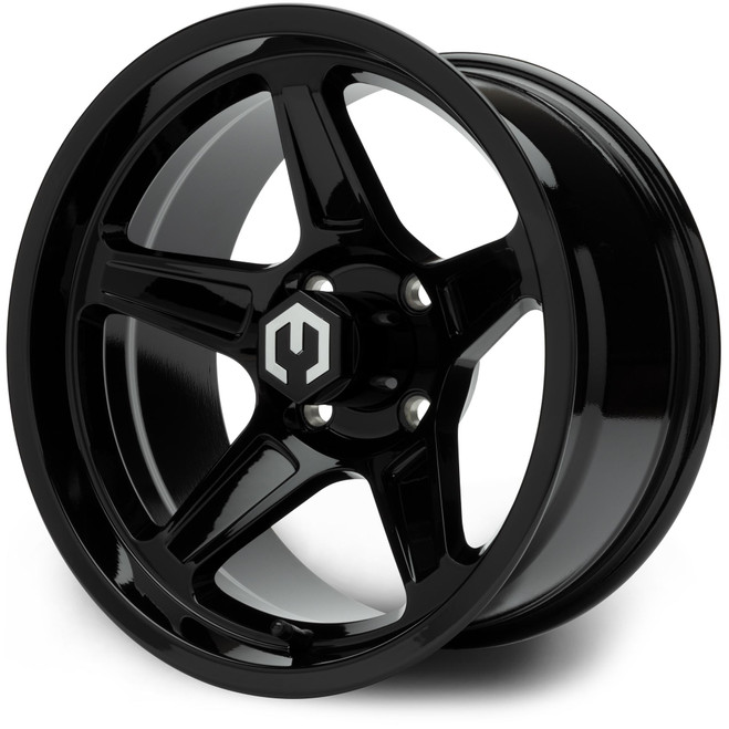 MODZ® 14" Drift Glossy Black Golf Cart Wheel