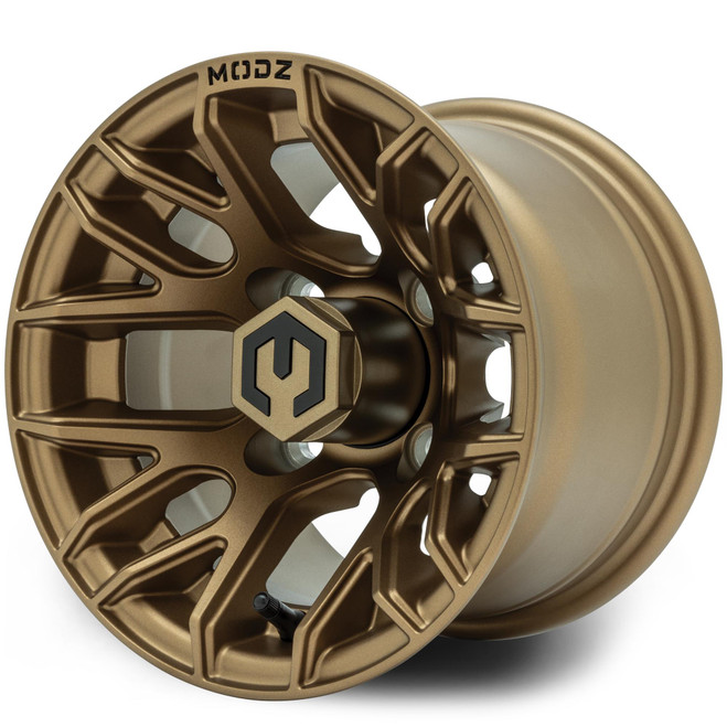 MODZ® Matrix Matte Bronze 10x7 Golf Cart Wheel