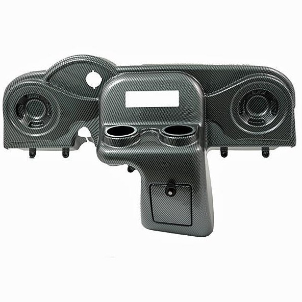 EZGO RXV Elite Carbon Fiber Weave Dash w/ Radio Cutout and Speaker Indentations
