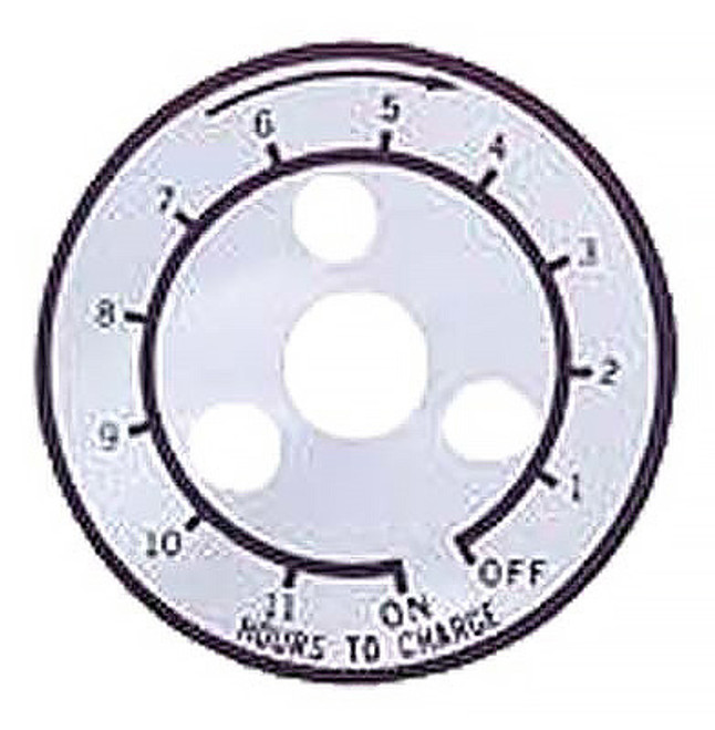 Club Car 12 Hour Timer Decal for Lestermatic Chargers