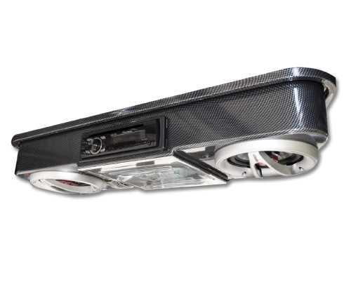 Madjax Universal Stereo Console | Carbon Fiber | Golf Cart King