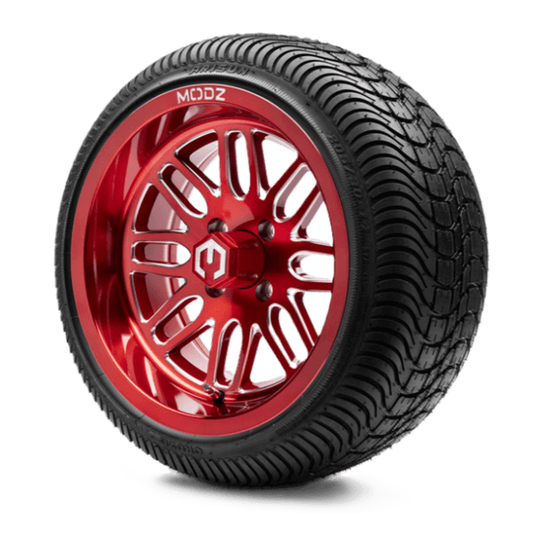 Popular Red Golf Cart Wheels and Tires