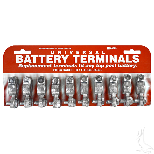 PACK OF 10 Golf Cart Battery Top Post Terminals