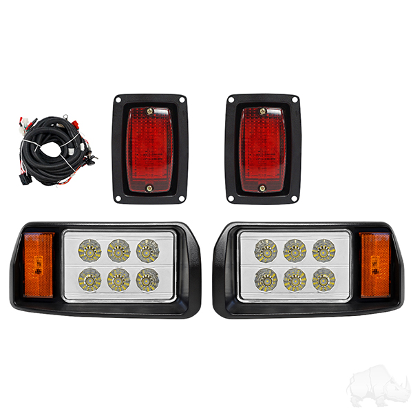 Club Car DS LED Factory Style Light Kit, Black 93+ - golfcartking.com