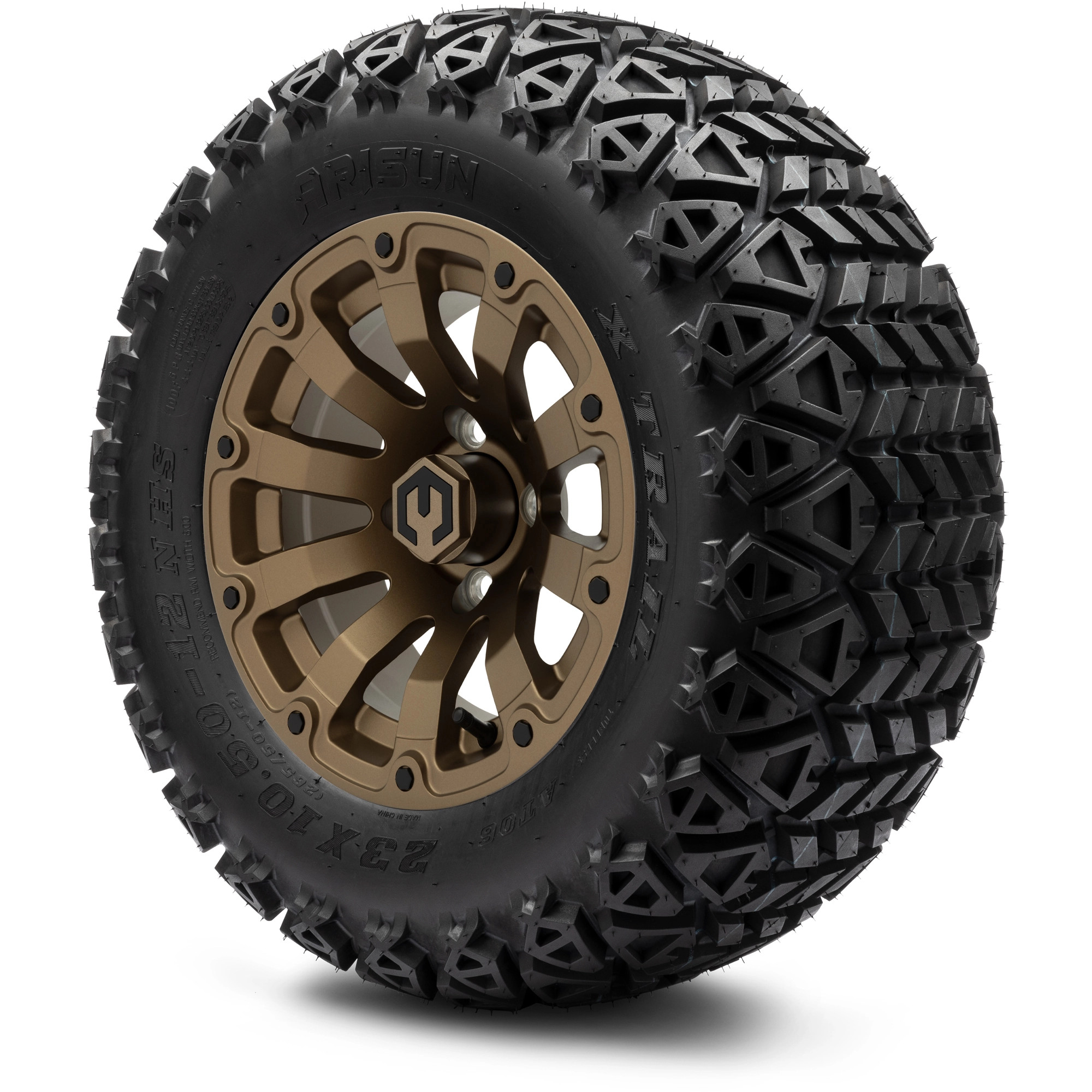 MODZ 12" Bomber Matte Bronze Tire and Wheels Combo