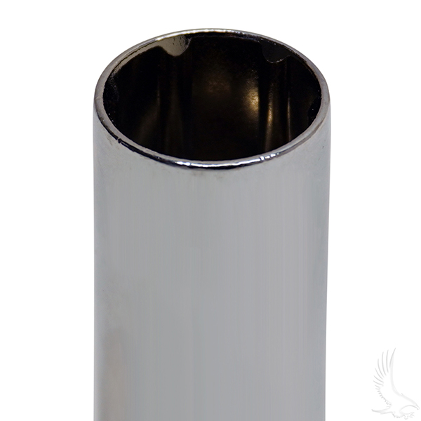 Golf Cart Chrome Lug Nut Set 16 With Hexagon Socket Key, Standard