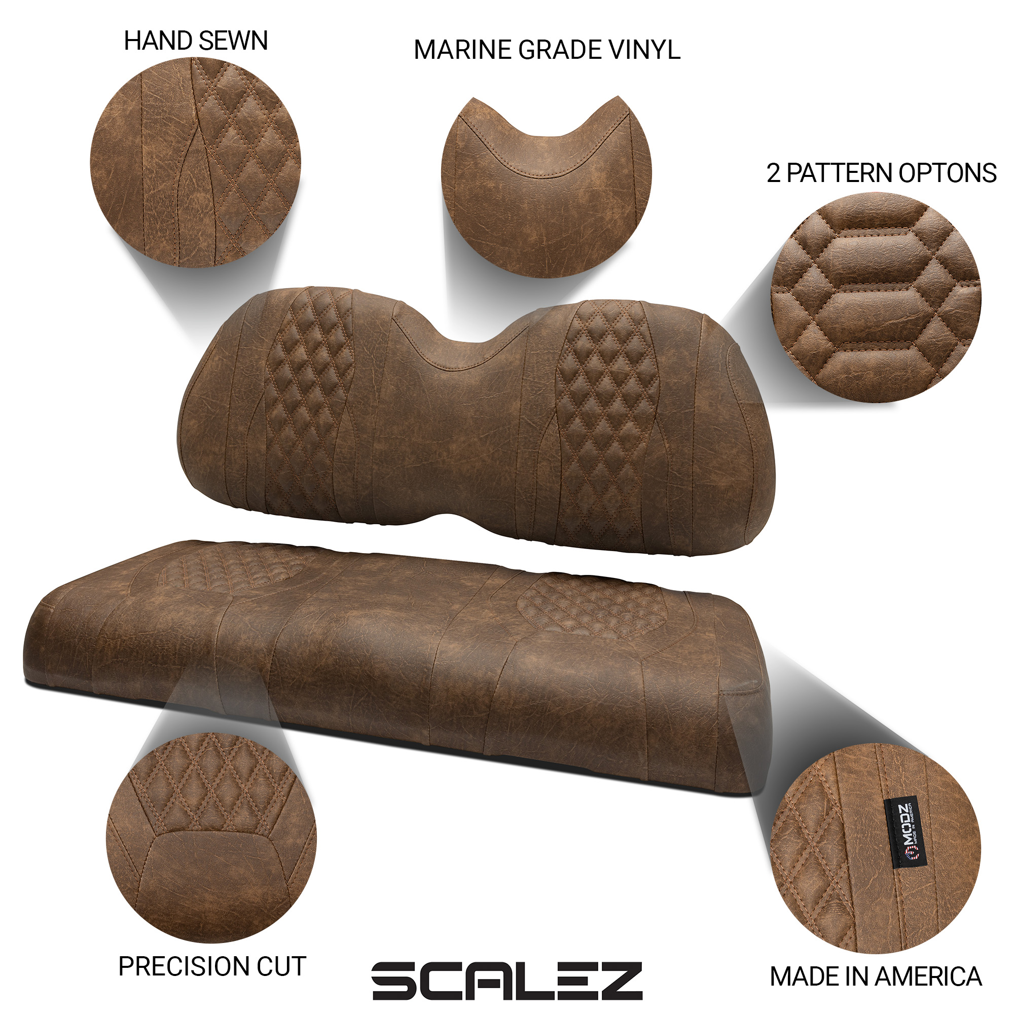 MODZ® SCALEZ Front Seat Covers Brown Choose Pattern