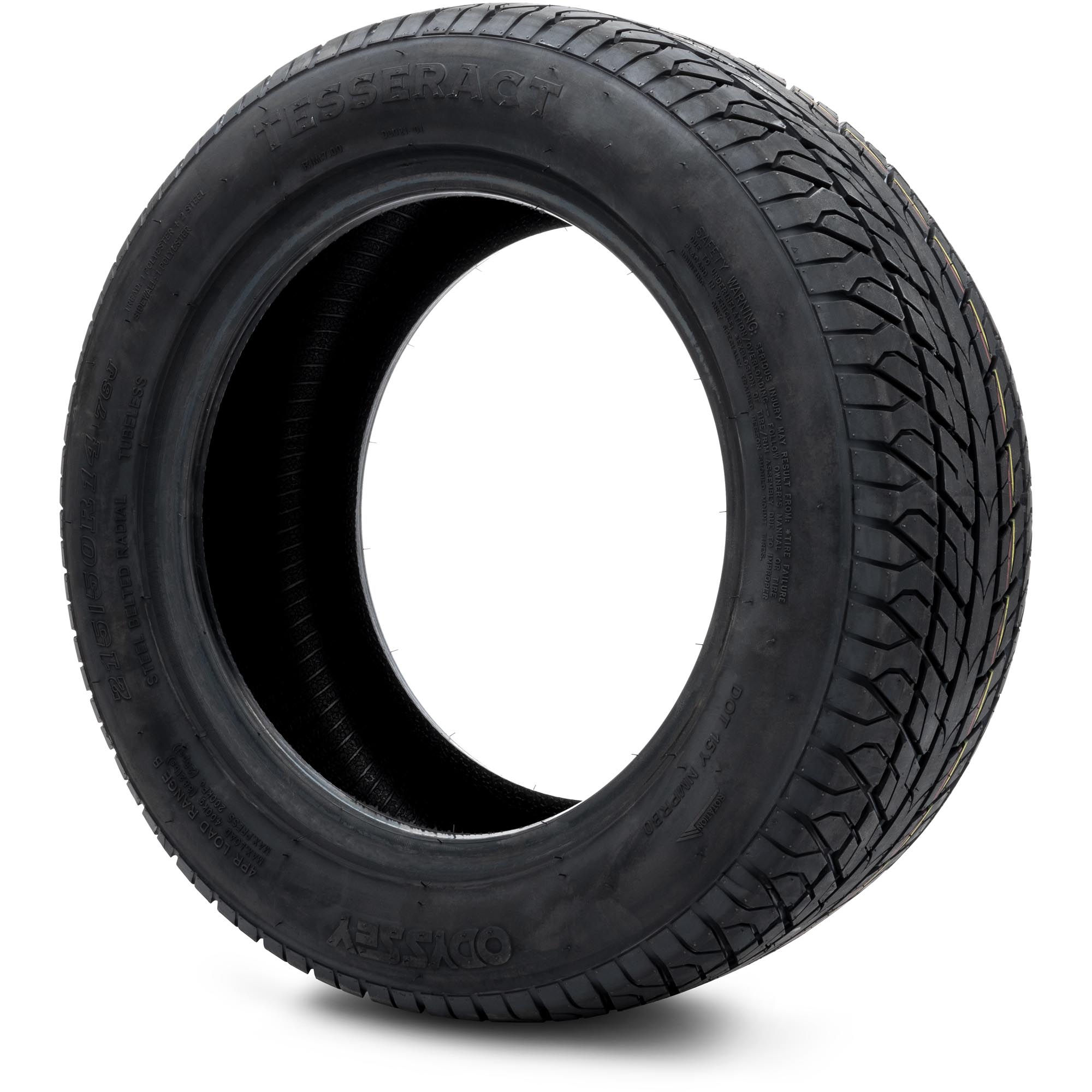 Odyssey Tesseract Steel-Belted Radial Street Golf Cart Tire 215/50-14