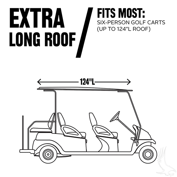 Long Top Enclosure Universal Deluxe Golf Cart King