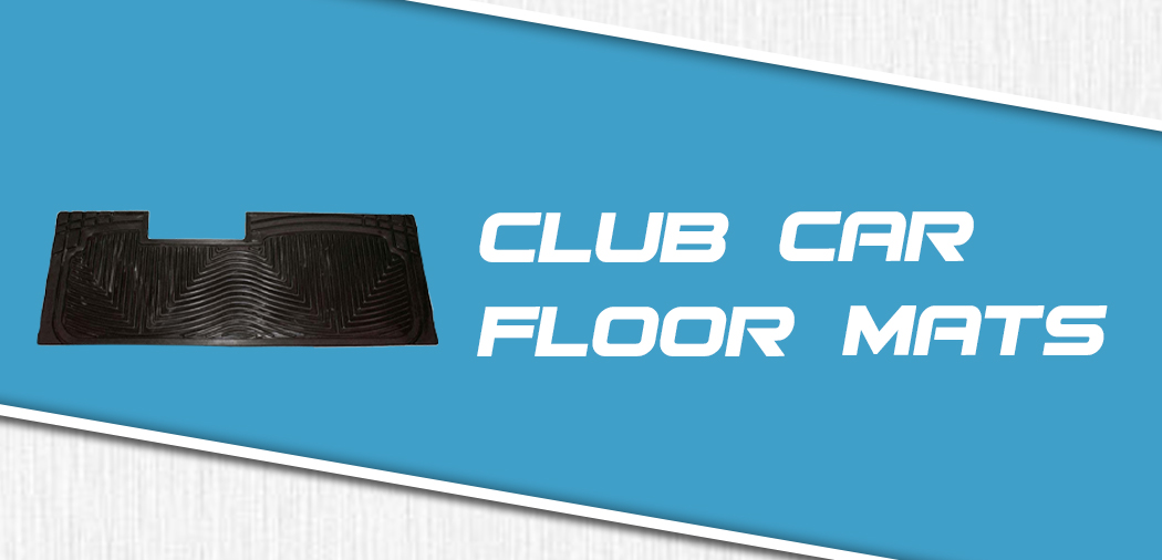 Club Car DS Black Diamond Plate Floor Mat