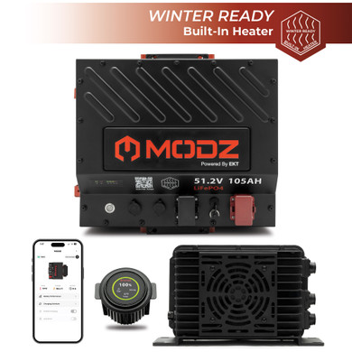 MODZ® Universal 48 Volt (51.2v) 105Ah Nano Lithium Golf Cart