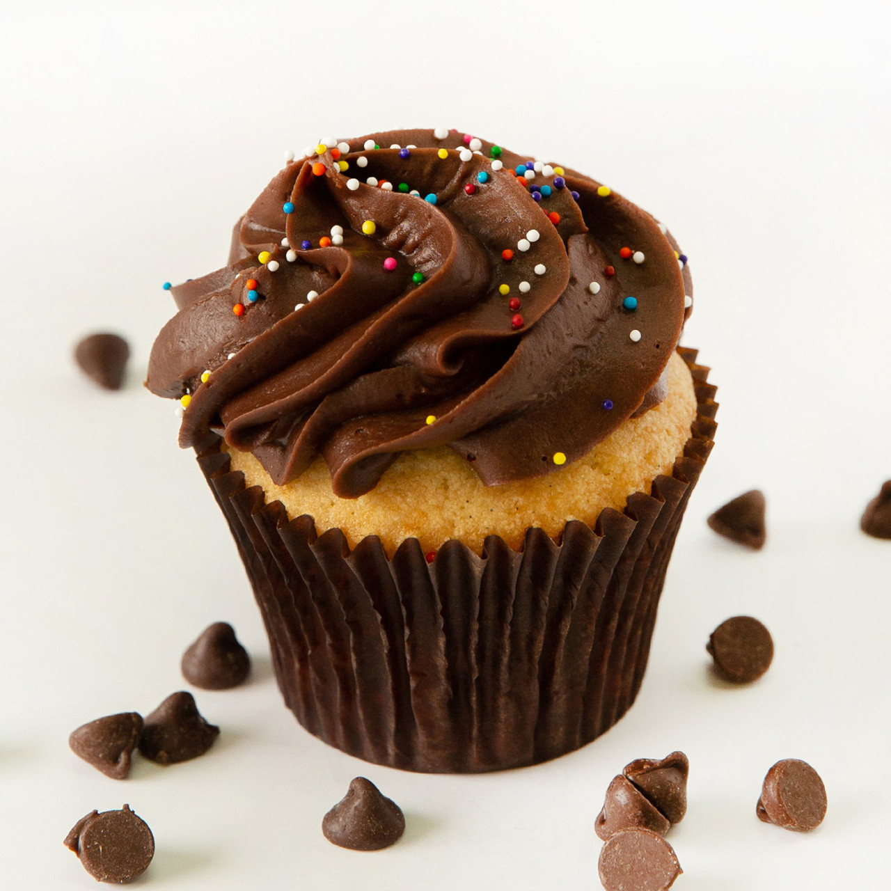 Giant Cupcake - Chocolate With Vanilla Frosting - Event Décor And