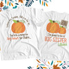 Big sister to be shirt little pumpkin big news pregnancy announcement Tshirt
