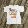 Thanksgiving big bro to be turkey in mommy's oven Tshirt