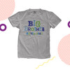 Big brother shirt funky text with due date Tshirt