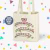 Teacher tote bag gift from students school hoot owl personalized tote bag