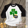 St. Patrick's Day shirt wee bit Irish personalized raglan Tshirt 