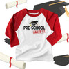 Pre-school graduation shirt graduation cap and diploma nailed it personalized raglan style graduation Tshirt