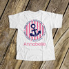 Summer vacation shirt anchor girls personalized vacation Tshirt