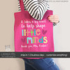 Little minds teacher DARK tote bag