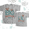 Brother or sister fox sibling Tshirt set