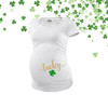 St. Patrick's Day lucky glitter maternity top