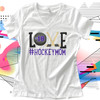 Love hockey mom Tshirt